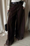 Chic Wide-Leg Denim Jeans