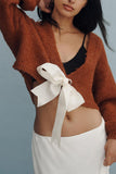 Elegant Bow-Front Cardigan