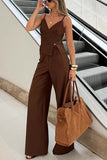 Spaghetti Strap Wide-Leg Pants Set