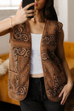 Sherpa Paisley Print Vest