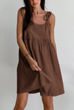 Tie-Strap Casual Dress