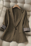 Single-Button Tailored Blazer