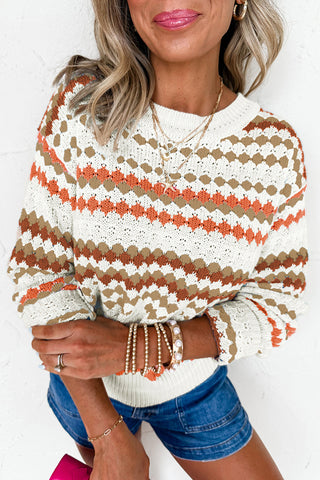 Striped Knit Sweater