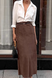 Elegant High-Waisted Maxi Skirt