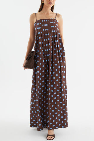 Polka Dot Maxi Dress