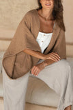 Elegant Draped Open-Front Shrug