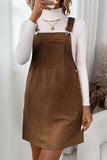 Sleeveless Button-Close Casual Dress