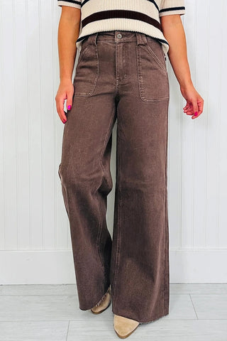 Retro Patch Pocket Loose Jeans