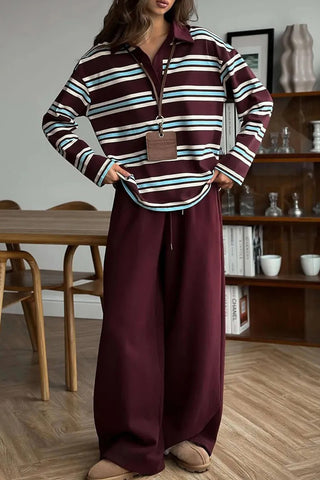 Classic Striped Polo Tee