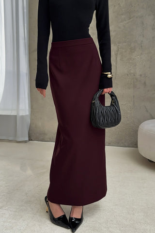 Elegant High-Waist Maxi Skirt