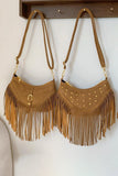 Fringe Studded Handbag