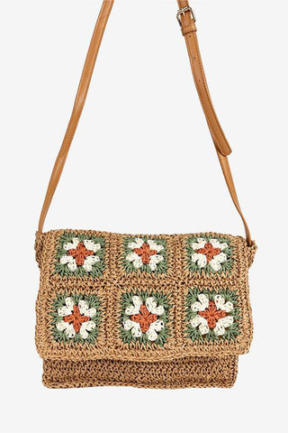 Crochet Floral Pattern Bag Accessory