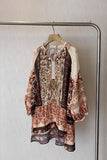 Bohemian Button-Down Blouse