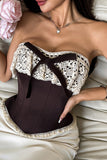 Lace Strapless Corset Top