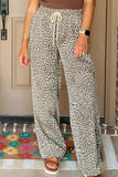 Leopard Print Casual Pants