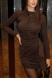 Elegant Ruched Evening Dress