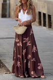 Tiered Floral Maxi Skirt