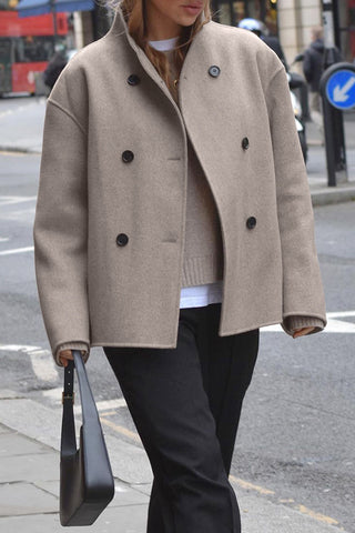 Double-Breasted Casual Jacket