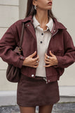 Chic Zip-Up Collar Jacket
