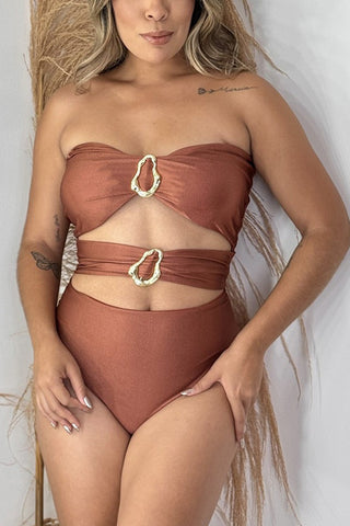 Cut-Out Detail One-Piece Swimsuit