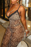 Leopard Print Cami Top and Pants Set