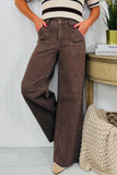 Wide-Leg Denim Trousers