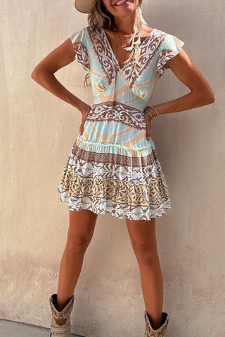 Bohemian Short Sleeve Casual Dress