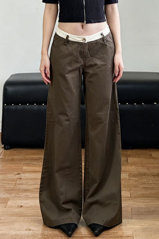 Wide-Leg Casual Pants