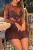 Sheer Cut-Out Night Out Dress