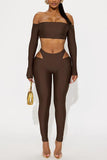 Stylish Off-Shoulder Pants Set