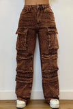 Sparkly Layered Straight Jeans