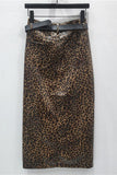 Leopard Print Midi Skirt