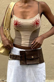 Graphic-Pattern Tank Top