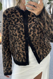 Chic Leopard Print Cardigan