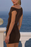 One-Shoulder Casual Dress