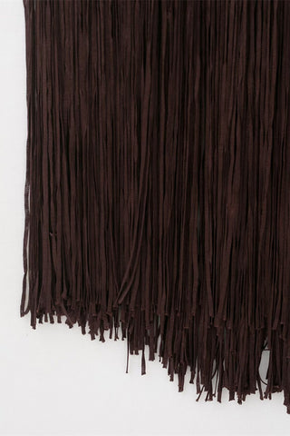 Sleeveless Fringe Casual Dress