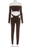 Stylish Off-Shoulder Pants Set