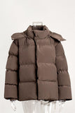 Versatile Puffer Jacket with High Collar