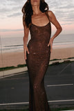 Elegant Sheer Evening Gown