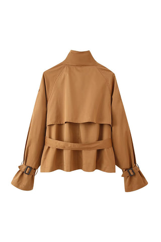Double-Breasted Belted Jacket