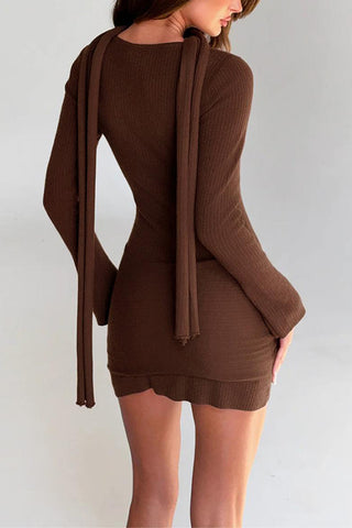 Knotted Accent Casual Dress