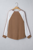 Stylish Lace-Trimmed Sweatshirt