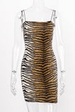 Strappy Animal Print Night Dress