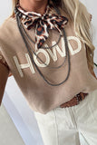 Short Sleeve "Howdy" Knit Top