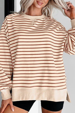 Striped Casual Sweatshirt
