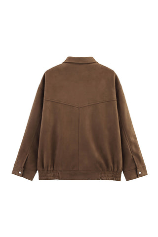 Buttoned Front Utility Jacket