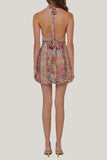 Halter Polka Dot Mini Dress