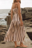 Striped Casual Maxi Dress