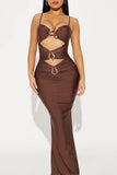 Cutout Sundress with Decorative Rings