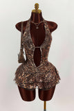 Halter Neck Leopard Print Casual Dress
